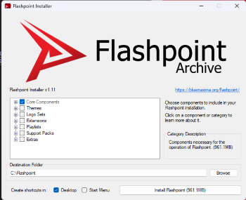 Installing Flashpoint